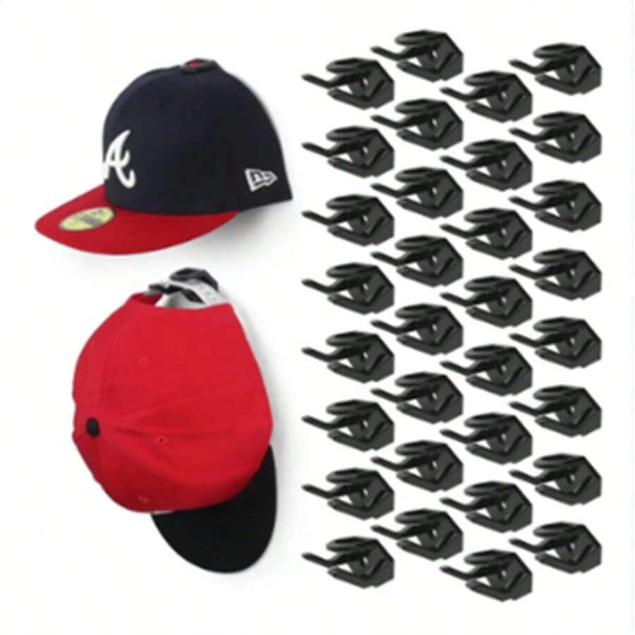 16pcs Baseball Cap Rack Hat Holder Rack Organizer Storage Modern Baseball Caps Hangers Rack Hanging Organizer For Door Wall