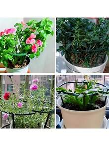 Semicircle Plant Support Frame ,Plastic Plant Support Stake Ring For Greenhouse Garden,- Floral Arranging, Indoor Greenhouse, Fixed Rod, Vine Climbing Bracket For Flower Plant,Plant Support Garden Flower Supports Stakes Durable Plastic Plant Support Pile For Stronger Flowers And Greenhouses Essential Greenhouse Accessories