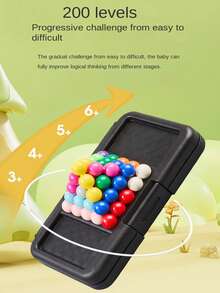 200片儿童智力金字塔拼图游戏，2D/3D益智挑战，适合男孩女孩，是开学、毕业、圣诞节的绝佳礼物。 - 彩色 - 查看 7