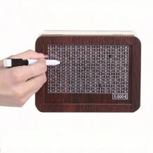 1 pezzo Salvadanaio in legno, Scatola dei risparmi, Contenitore da scrivania marrone scuro per decorazione domestica, Salvadanaio, Adatto per casa, soggiorno, decorazione per ufficio, Ognissanti, Natale (colore e stile casuali), Forniture scolastiche, Ritorno a scuola