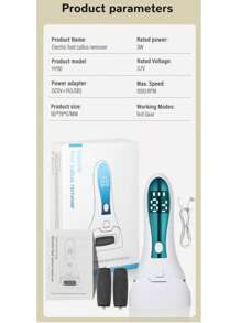 [Recargable Molinillo para Pies] Molinillo eléctrico portátil recargable para pies, Removedor de callosidades, Exfoliante de pies seco y húmedo, Ideal para el cuidado de pies agrietados, Un regalo perfecto