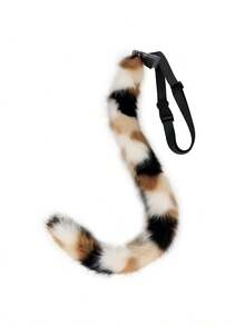 Plush Cat Ears Headband And Cat Tail Multicolor Costume Set, Cosplay Accessories For Stage, Party Decoration Halloween - A - 查看 15