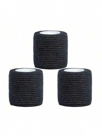 3 pezzi Benda elastica adesiva, nastro sportivo coesivo in tessuto non tessuto, supporto elastico traspirante, adatto a tutte le età, in tessuto non tessuto, ideale per corsa, basket, calcio, allenamento in palestra - per atleti