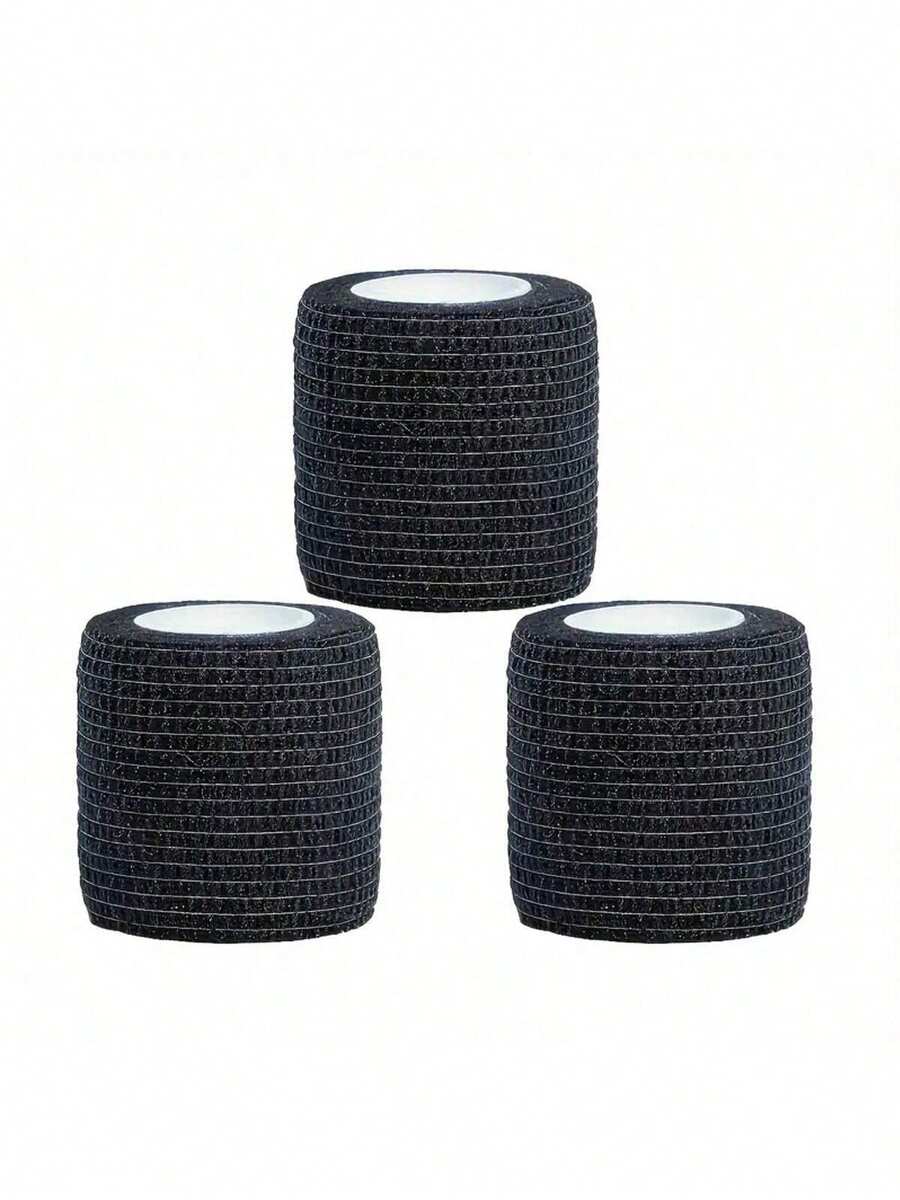 3pcs Self-Adhesive Elastic Bandage, Cohesive Nonwoven Sports Tape, Breathable Stretch Support, Suitable For All Ages, Non-Woven Fabric, Ideal For Running, Basketball, Soccer, Gym Workout - For Athletes - Multicolor - View 1
