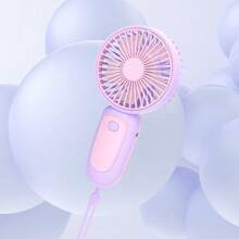 1 件男女通用情侣撞色项链风扇，便携式迷你 5 叶 USB 可充电冷却风扇，适合夏季户外旅行、海滩、运动、办公室、学校、泳池派对、日常生活 - 彩色 - 查看 15