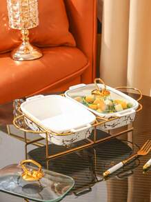 1 套陶瓷盘子、烤箱托盘炊具适用于家庭餐厅厨房，适用于面包、火鸡、奶酪、披萨、户外、婚礼、派对、礼物、生日