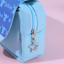 Disney Disney Cute Stitch Cartoon Pencil Bag, Stitch Pencil Bag Stationery Box, Pencil Case, Double Layer Pencil Bag Cloud Design, Practical And Stylish, Pencil Case > Back To School