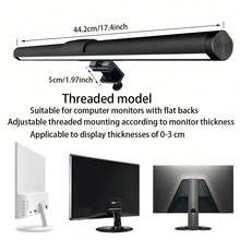 1pc New Dual Light Source Screen Lamp, Display Monitor Hanging Light, Office & Gaming Atmosphere Desk Lamp, Computer Screen Hanging Light, Computer Desk Lamp - Dual Light Source - View 11
