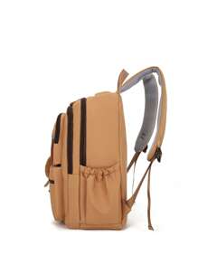 1 件可爱水豚图案返校背包，大容量学生包，带笔记本电脑隔层书包，可调节肩带书包，休闲轻便旅行背包，非常适合女孩/青少年/学生/毕业生，适合日常使用、郊游、旅行、学校和返校