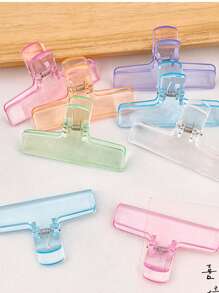 6/4/2/1 قطعة مشابك بلاستيكية شفافة من الأكريليك بطراز مشبك الطالب، مشابك ملف جيلي ذات ذيل طويل متعددة الوظائف لصور/مكتبية إبداعية، مشابك ورق اختبار، مستلزمات مكتبية، مشابك تخزين الفواتير، مستلزمات مدرسية لملفات المدرسة، مستلزمات العودة إلى المدرسة