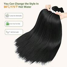 M Braiding Hair 14 Inch 8 Packs Braiding Hair Pre Stretched Extension Pre Stretched Profional Synthetic Hair For Braiding Crochet Twist Braids Soft Yaki Texture 14" 1B8P 7001 - 1b - Xem 4