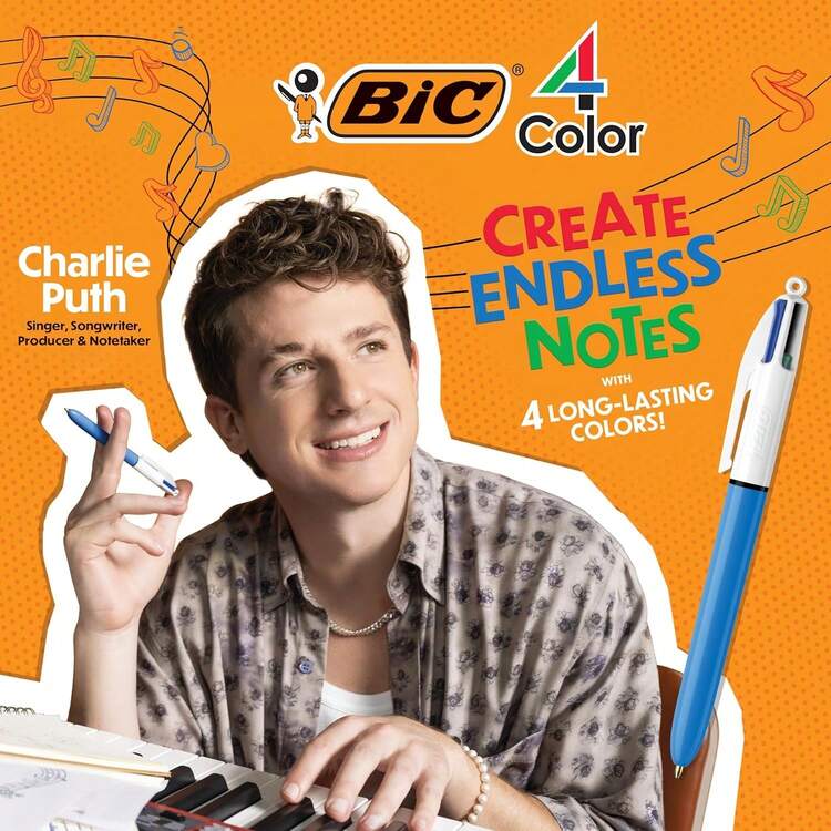 BIC 4 Color Shine Retractable Ballpoint Pen, 1.0 Mm Medium Point, Long-Lasting Ink, 3-Count In Assorted Ink - 1 - Xem 2