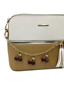 樱桃蝴蝶结吊坠时尚手提包链条肩带延长配件背包装饰