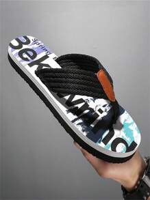 Men's Summer New Outdoor Beach Casual Fashionable EVA Slip-On Lightweight Flip-Flops