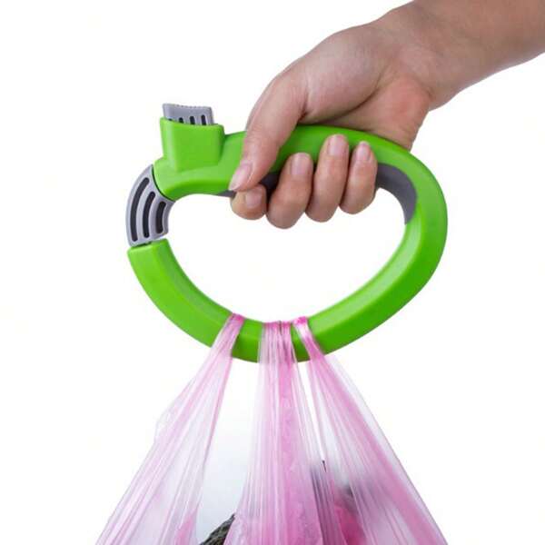 1 Stück Einhand-Selbstverriegelnder Tasche Halter für Lebensmittel-Einkäufe - Einfacher und sicherer Griff für bequemes Tragen