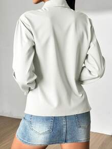 Blusa de Seda Suave y Confortable para Mujer - Estilo Chique para el Día a Día - Lavado ligero - Ver 2