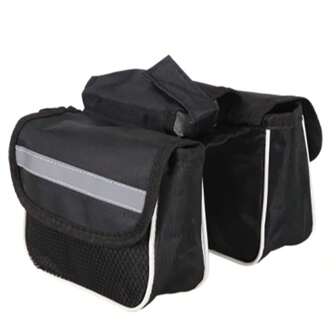 1 pezzo Borsa posteriore per bicicletta, anti-spruzzi, accessori per utensili, cuscino per sedile posteriore, attrezzatura per bicicletta, borsa per cellulare, borsa per bicicletta tre in uno, borsa per mountain bike, borsa per tubo della bicicletta, borsa per tubo superiore, borsa da sella con borsa per cellulare