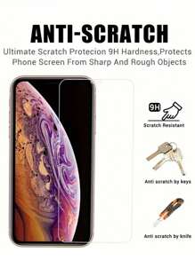 3 Pcs Compatible With IPhone 16Pro Max, Tempered Glass Screen Protector, Full Screen Coverage, Thin Surface, Scratch Resistant, Compatible With IPhone 11-16 Models, Smartphone Accessories