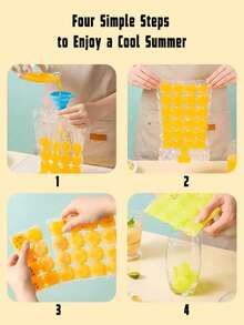 一次性自封冰块袋、冰箱制冰盒、家用冰块储存模具