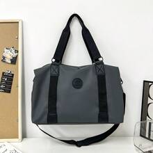 1pc Large Capacity Short Trip Travel Duffel Bag, Lightweight Luggage Gym Bag, Handbag/Shoulder Bag Running Accessories Sports Bag For Women Sport Bag For Sports For Fitness For Exercise Travel Bag For Vacation For Men Travel Essential Yoga Bag