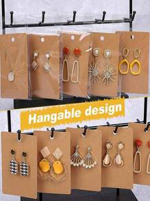 50/100/200/500pcs Earring & Necklace Display Cards, Jewelry Packaging Cards