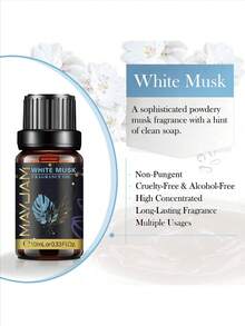 MAYJAM 1瓶装 10毫升/0.33液盎司香氛精油，适用于香薰机、加湿器、香薰蜡烛和香皂制作，家用香薰精油，芳香疗法香水