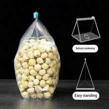 10/15/20/45个拉链储物袋，可重复密封的水果、谷物、蔬菜和肉类袋，厨房整理和储物，厨房用品，家居装饰，派对和圣诞节储物 - 彩色 - 查看 4