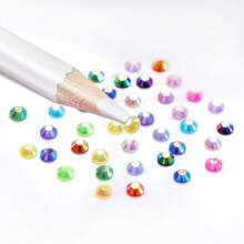 3mm/15000pcs 4mm/7500pcs 5mm/3750pcs Resin Rhinestones For Crafting, 15 Colors Flatback Gems For Phone Case, Bedazzling Flatback Crystal Rhinestones Diamonds For Clothes Accessories DIY