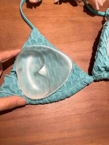 1 Pair Of Stylish Silicone Bra Inserts - Invisible, Reusable And Thickened Chest Pads For Halter Bikinis, Seamless Underwear That Enhance Bust, Soft And Comfortable Lingerie Accessories For Women - Multicolor - View 4