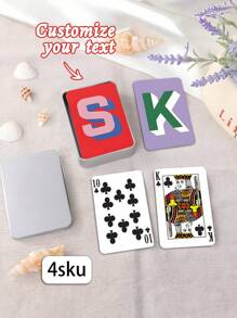 Custom Playing Cards Personalized Deck Of Card Custom Card Deck For Anniversary Gift Monogrammed Playing Card Set Custom Game Night Gift