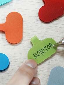 30 条多色扎带，带书写功能 - 耐用的电线标签，方便整理和识别，无需电池