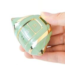 For H Y U N D A I Key Fob Cover - Durable TPU Case For Elantra GT, For Kona, For Palisade, For Venue, For Veloster - 4-Button Design Car Key Accessory Exquisite High-End Keybag Suitable For Both Men And Women - Keychain 6 - View 9