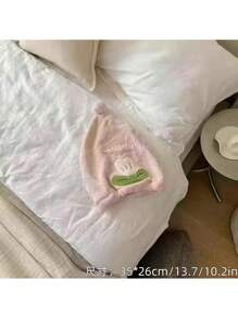 1pc/2pcs/3pcs Coral Fleece Wearable Bathrobe, Towel, Hair Drying Cap, Princess Hat, Towel Set, Tulip Embroidery Bathrobe Set