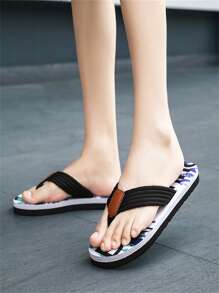 Men's Summer New Outdoor Beach Casual Fashionable EVA Slip-On Lightweight Flip-Flops