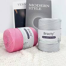 2 Pcs High-Quality Chunky Hollow Yarn - Soft, Durable And Breathable, Suitable For DIY Crochet, Knitting And Sewing Projects - Multifunction Craft Yarn In Various Colors, Total Weight 16.23oz (460g) - Multicolor - View 3