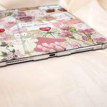 Pink Patchwork Pictures IPad Case For IPad 10 IPad 7/8/9 Case IPad 2021 IPad Air 5 Case IPad Pro 11 12.9 Inch Case IPad Mini 6 IPad Sleeve-Halloween Surprise, Halloween Phone Case, Suitable For Halloween Atmosphere, The Best Halloween Gift For Women, Men, Family, And Friends - 附筆槽的翻蓋 - 查看 7