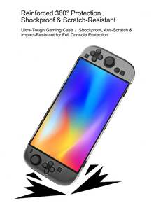 1pc 2 Console Protective Case + 2pcs Detachable Controller Grip Covers + 8pcs Joystick Caps Set, Anti-Drop, Anti-Dust, Anti-Scratch, Enhanced Gameplay Experience - Multicolor - View 3