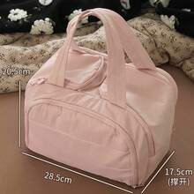 Multineos Comercial Large Capacity Portable Cosmetic Bag Travel Portable Cosmetic Wash Storage - Pink - View 7