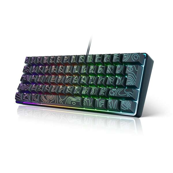 CHANGXIE 60% Gaming Keyboard, Numeric Keypad And Mouse Set. The Mini-Gaming Keyboard Has 61 Keys With True RGB Backlighting. The Detachable TYPE-C Cable Is Suitable For PC/ Gamers, Typists, Travelers And Business Travelers. It Is Convenient To Carry