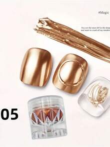 金镜美甲粉 - 高端、高反射、质地细腻、闪亮的新款美甲装饰