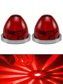 2 件西瓜皮卡 LED 灯，卡车侧灯，指示灯，侧灯，LED 灯，卡车零件，船舶信号灯，12-24V 宽度指示灯，适用于皮卡、拖车、卡车、巴士、露营车、房车