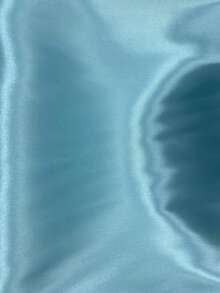 1pc High Sheen Satin Lining Fabric, Pre-Cut Garment Lining Fabric, Smooth, Soft, Breathable Lining For Wedding Dresses - Lake Blue - View 4
