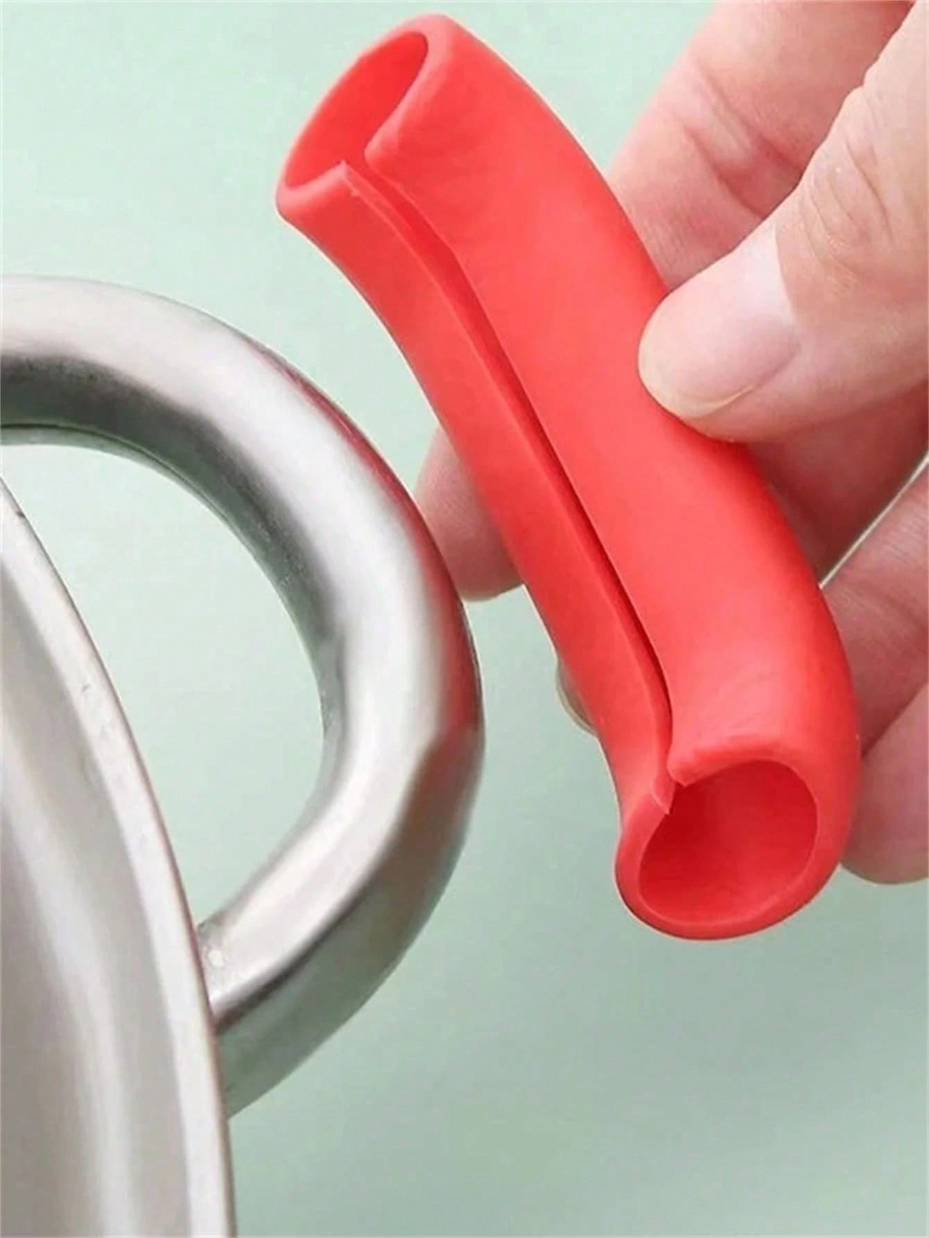 مجموعة من 2 قطع من غطاء مقبض الإناء السيليكوني من...