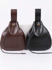 1 件复古中世纪文艺复兴腰带袋零钱包 Ren Faire Viking Ranger Elven Celtic Viking 幻想万圣节狂欢节化妆舞会文艺复兴博览会 LARP 成人包 - 彩色 - 查看 2