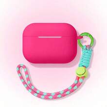 玫瑰红色保护壳，防摔防刮外壳，适用于 Apple 蓝牙耳机 - 玫紅色 - 查看 9