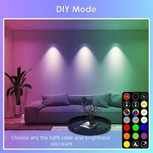 Tuya WIFI GU10 底座，智能 LED 灯泡，节能 5W 灯，APP 控制聚光灯泡变色，暖白 3000K，可与 Alexa Home 配合使用，1 个装