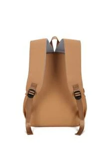 1 件可爱水豚图案返校背包，大容量学生包，带笔记本电脑隔层书包，可调节肩带书包，休闲轻便旅行背包，非常适合女孩/青少年/学生/毕业生，适合日常使用、郊游、旅行、学校和返校