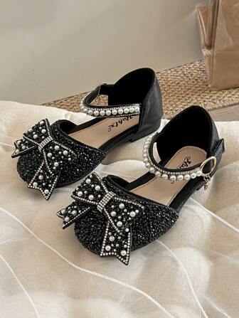 Våren 2025 Nya Barn Kristall Prinsessskor, Flickors Mjuka Botten Moderiktiga Finskor