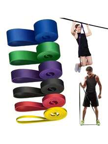 Resistance Bands, Strength Training, Thick, Fitness Elastic Bands, Pull-Up Assist Band, Yoga Resistance Bands, Booty Bands, Workout, TPE Resistance Loops, Stretch Bands - Multicolor - View 12