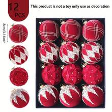 12pcs 3.15inch Elegant Champagne Christmas Ornaments - Round Holiday Christmas Tree Decorations, Suitable For Home & Wedding Celebrations, Music Themed Holiday Hanging Balls, Winter Home Decor And Holiday Celebrations, Holiday Parties, Christmas Parties, Room Decor, Holiday Decorations, Festive Decor, Party Favors, Fun Christmas Party Decorations, Christmas Holiday, Happy New Year, Christmas Decorations, Perfect Christmas Gift For Friends Halloween Halloween Decor